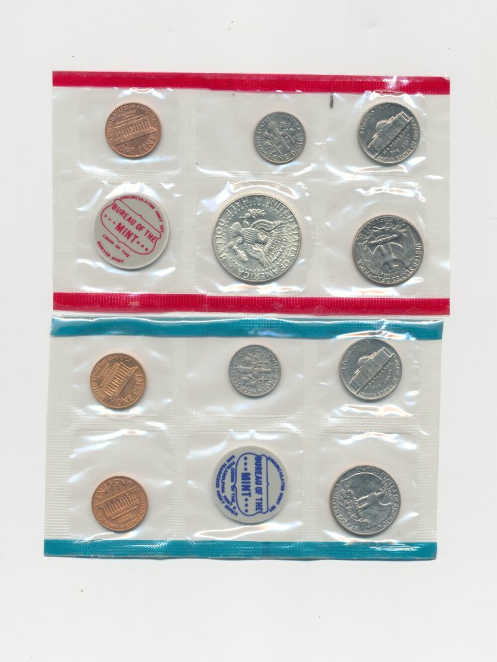 1970 US Mint Uncirculated 10 Coin Set Complete - Picture 2 of 2